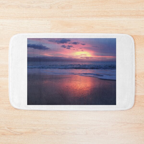 Item preview, Pink Sunset Beach, Ocean Waves designed and sold by newburyboutique.