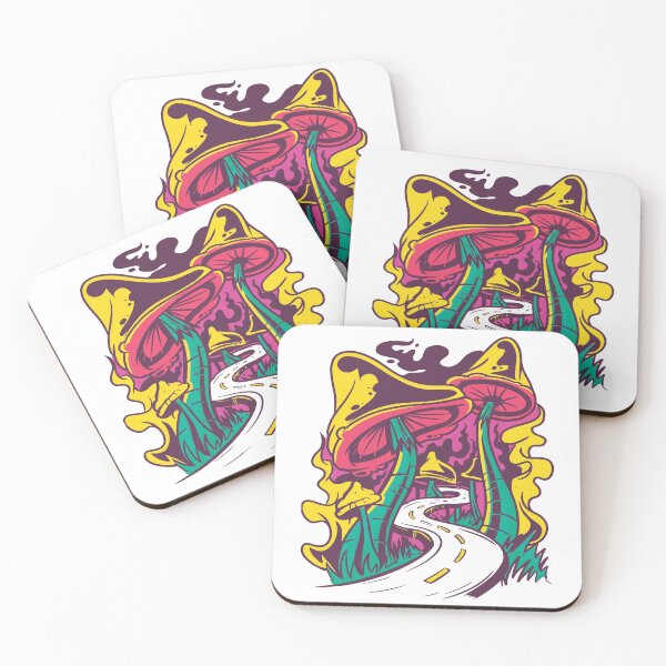 Item preview, Psychedelic Magic Mushroom Forest Road designed and sold by TeesByMark.