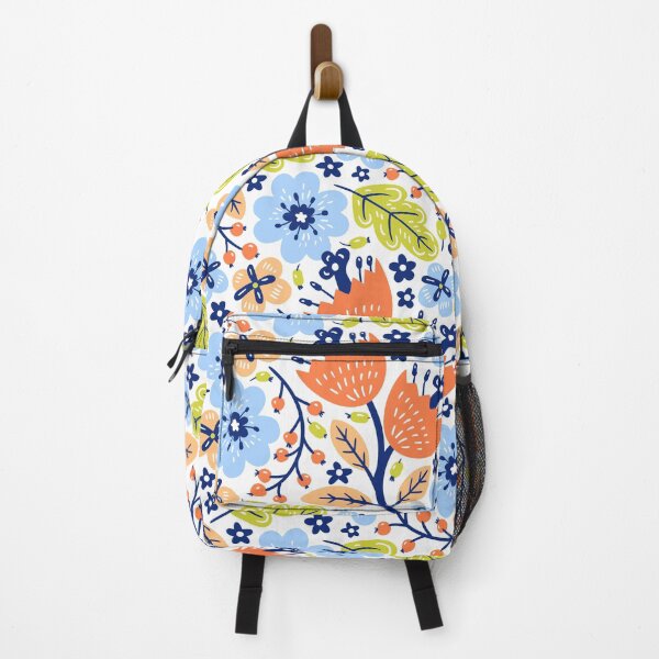Item preview, Flowers and leaf multicolor pattern designed and sold by InkTeeArt.