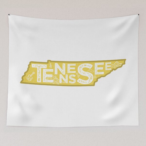 Item preview, Tennessee Map Typography Gold designed and sold by HelloGentry.