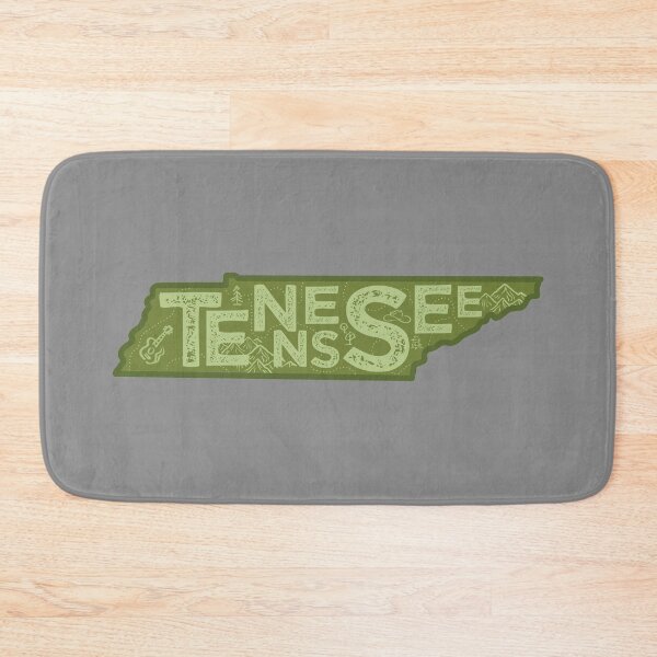 Item preview, Tennessee Map Typography Green designed and sold by HelloGentry.