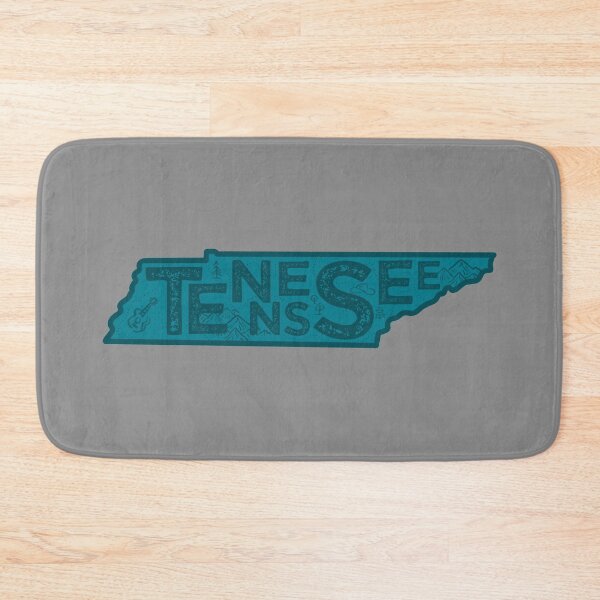 Item preview, Tennessee Map Typography Navy designed and sold by HelloGentry.