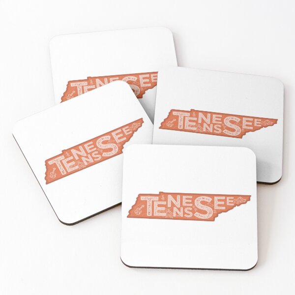 Item preview, Tennessee Map Typography Red designed and sold by HelloGentry.