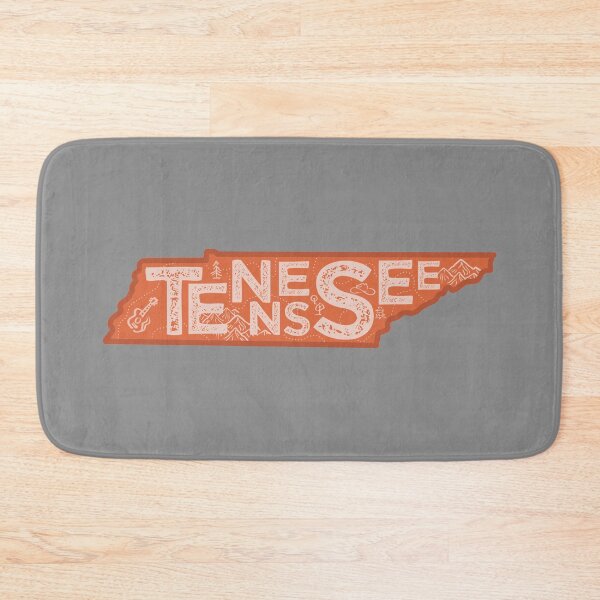 Item preview, Tennessee Map Typography Red designed and sold by HelloGentry.