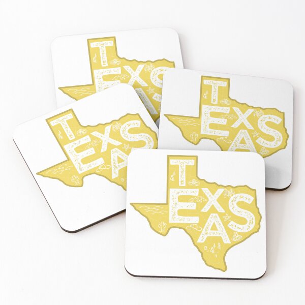 Item preview, Texas Map Typography Gold designed and sold by HelloGentry.