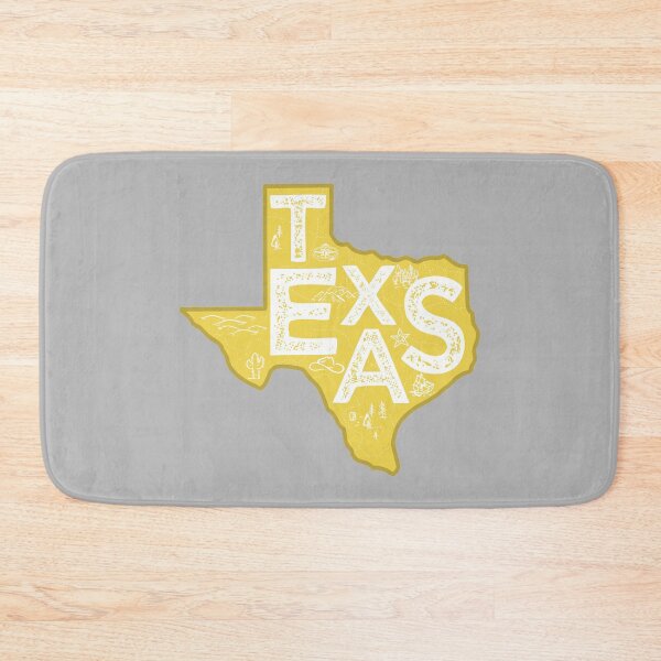 Item preview, Texas Map Typography Gold designed and sold by HelloGentry.