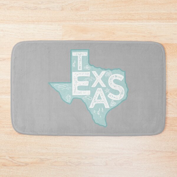 Item preview, Texas Map Typography Blue designed and sold by HelloGentry.