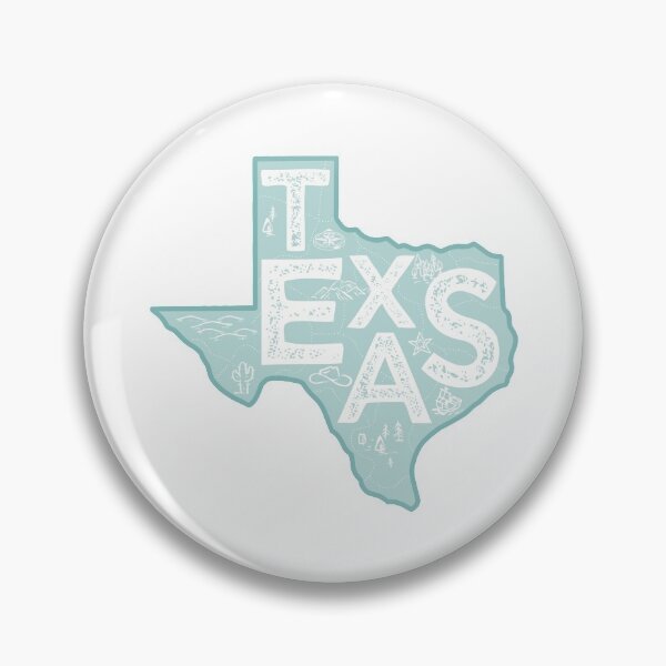 Item preview, Texas Map Typography Blue designed and sold by HelloGentry.