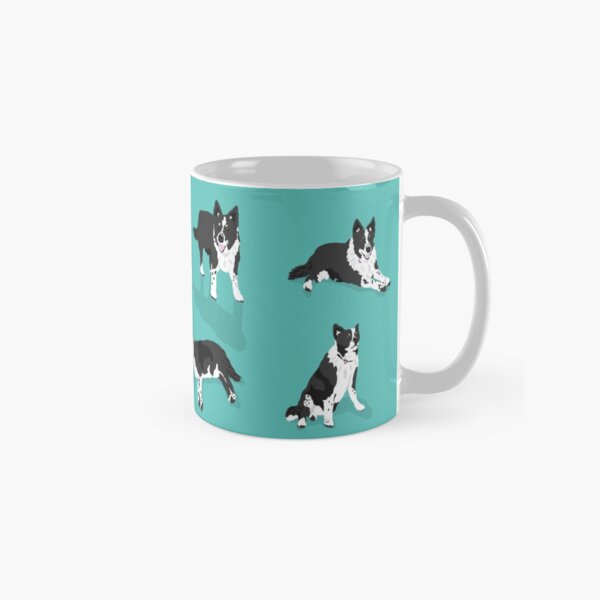 Border Collie Pattern Classic Mug