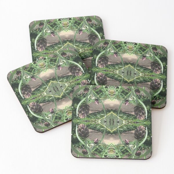 Item preview, Botanical, Divine - Passionate Purple Artichoke Hearts in Gardens of Green designed and sold by RoseAromas.
