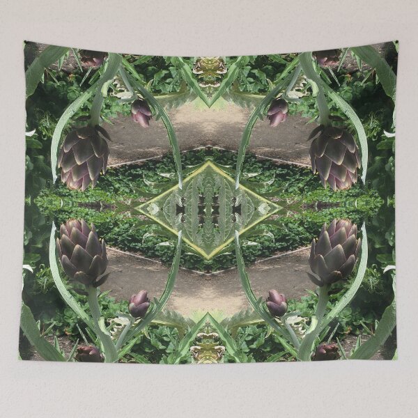 Item preview, Botanical, Divine - Passionate Purple Artichoke Hearts in Gardens of Green designed and sold by RoseAromas.