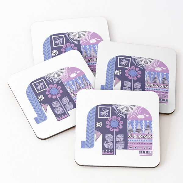 Item preview, Folksy Elephant - Purple designed and sold by ToEllaBloom.