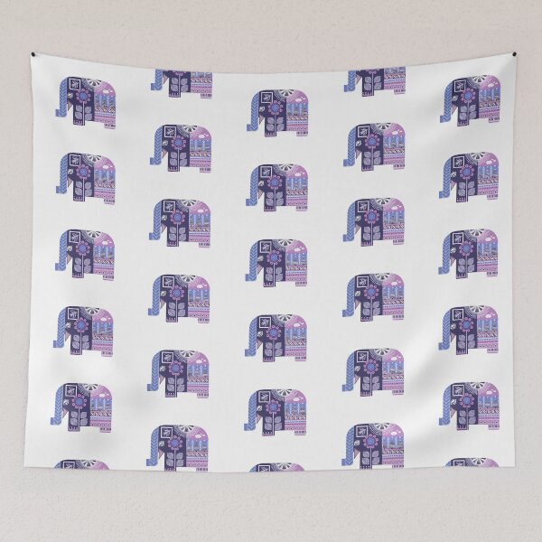 Item preview, Folksy Elephant - Purple designed and sold by ToEllaBloom.