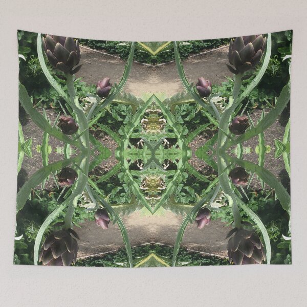 Item preview, Botanical, Divine - Passionate Purple Artichoke Hearts in Gardens of Green designed and sold by RoseAromas.