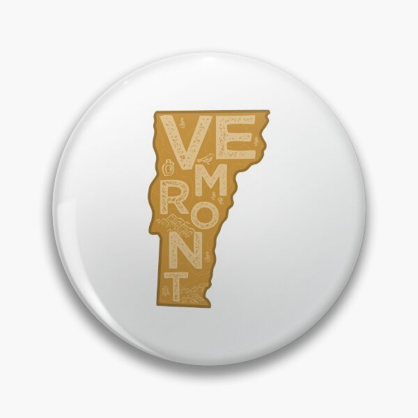 Item preview, Vermont Map Typography Brown designed and sold by HelloGentry.