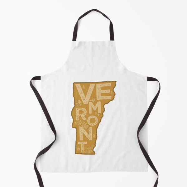 Item preview, Vermont Map Typography Brown designed and sold by HelloGentry.