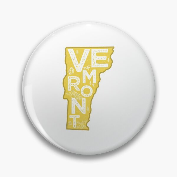 Item preview, Vermont Map Typography Gold designed and sold by HelloGentry.