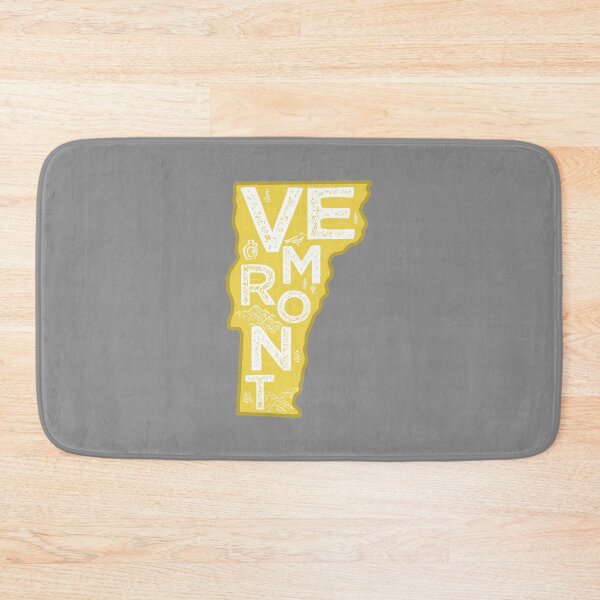 Item preview, Vermont Map Typography Gold designed and sold by HelloGentry.