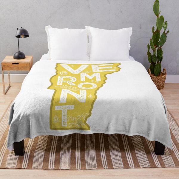 Item preview, Vermont Map Typography Gold designed and sold by HelloGentry.