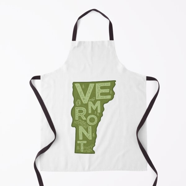 Item preview, Vermont Map Typography Green designed and sold by HelloGentry.