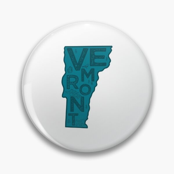 Item preview, Vermont Map Typography Navy designed and sold by HelloGentry.