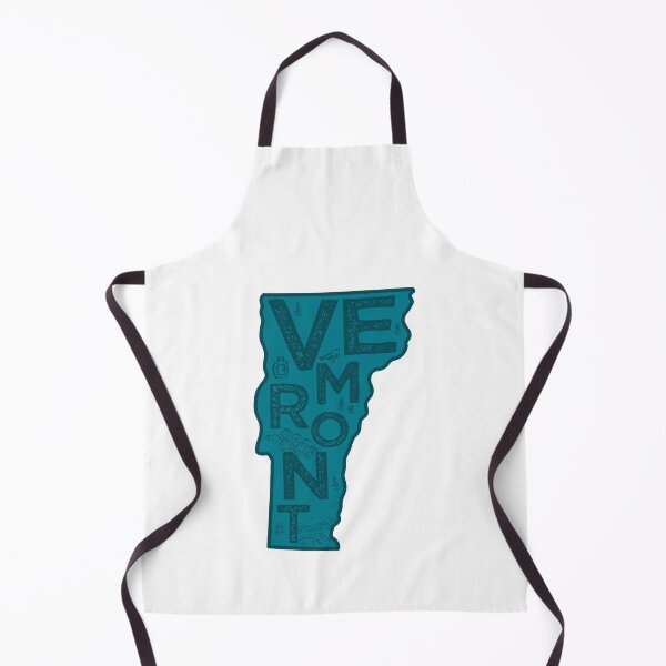 Item preview, Vermont Map Typography Navy designed and sold by HelloGentry.