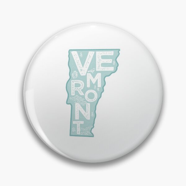 Item preview, Vermont Map Typography Blue designed and sold by HelloGentry.