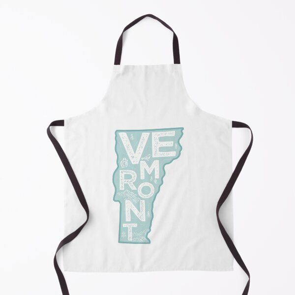 Item preview, Vermont Map Typography Blue designed and sold by HelloGentry.