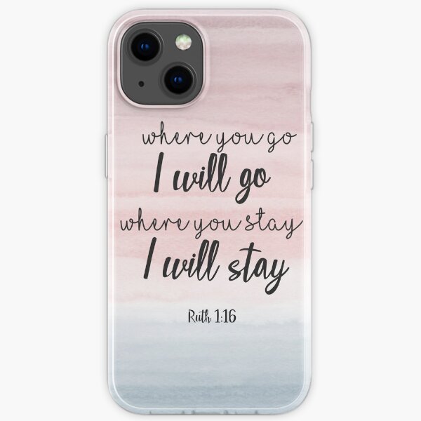 Aquarell Hintergrund Bibel Verse iPhone Flexible Hülle