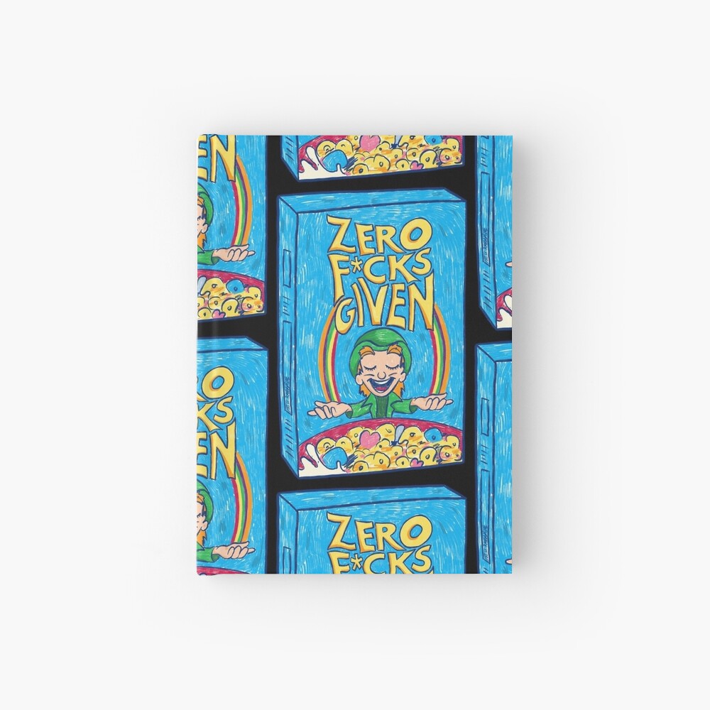 Zero Fucks Given (Black) Hardcover Journal