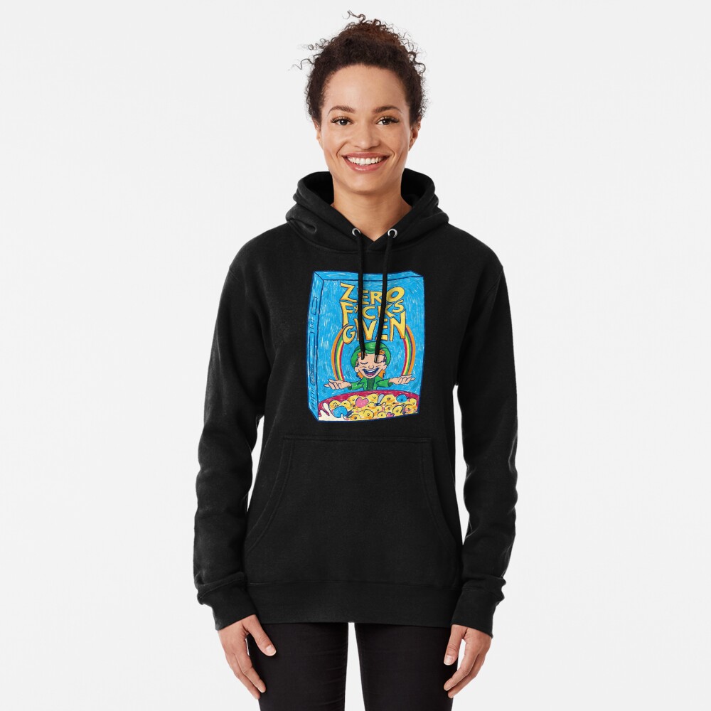 Zero Fucks Given (Black) Pullover Hoodie