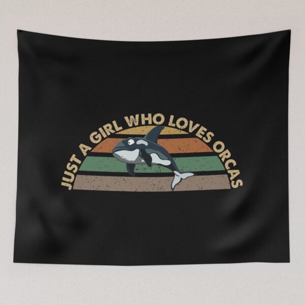 Item preview, Just A Girl Who Loves Orcas designed and sold by DianneNorris.