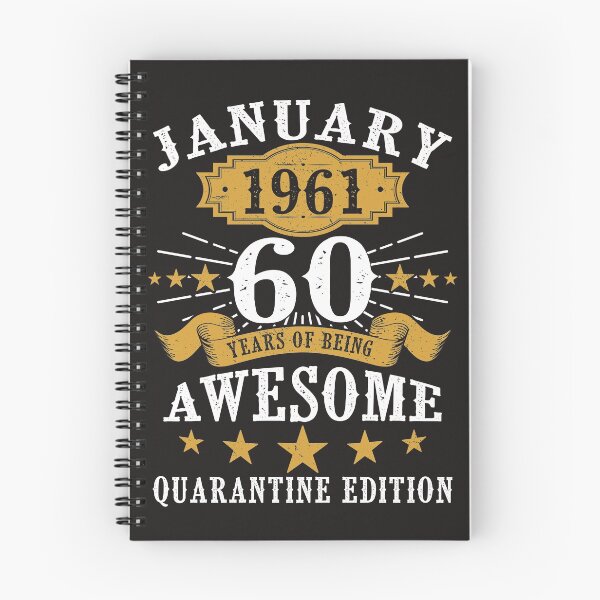 Item preview, 60 Years Old Gift January 1961 60th Birthday Quarantine Gift designed and sold by maria5wgloria.