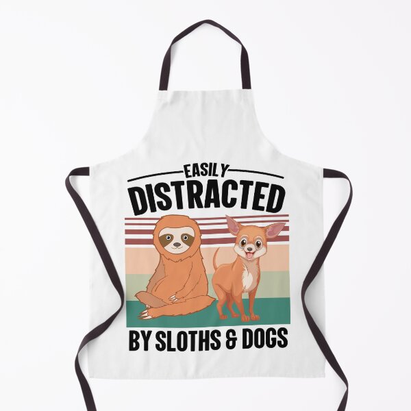 Item preview, Easily Distracted By Sloths And Dogs Mutual Attraction designed and sold by GravitiTees.