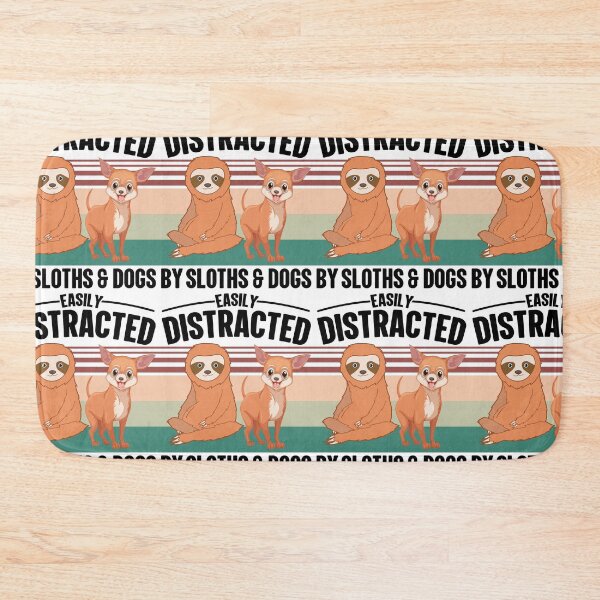 Item preview, Easily Distracted By Sloths And Dogs Mutual Attraction designed and sold by GravitiTees.