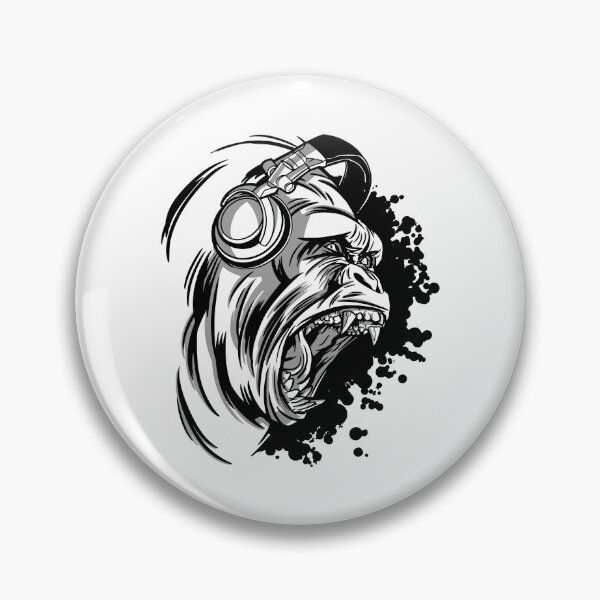 Item preview, Roaring gorilla headphones designed and sold by DerSenat.