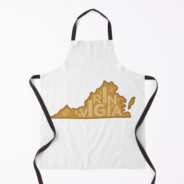 Item preview, Virginia Map Typography Brown designed and sold by HelloGentry.