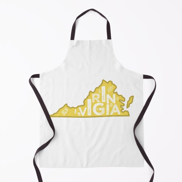 Item preview, Virginia Map Typography Gold designed and sold by HelloGentry.