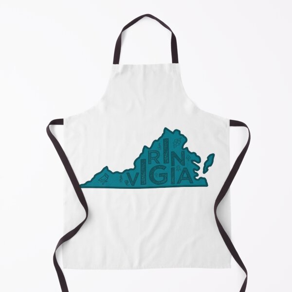 Item preview, Virginia Map Typography Navy designed and sold by HelloGentry.