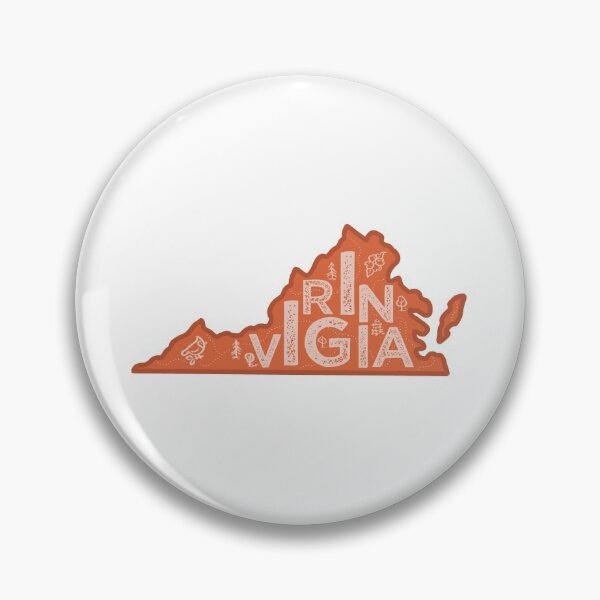 Item preview, Virginia Map Typography Red designed and sold by HelloGentry.