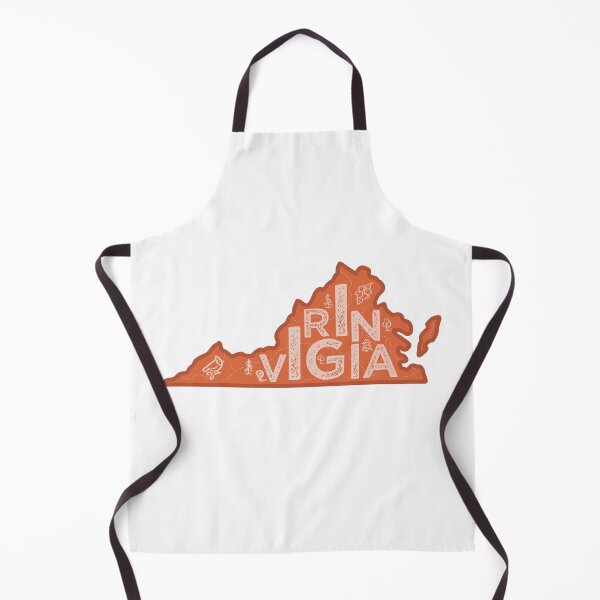 Item preview, Virginia Map Typography Red designed and sold by HelloGentry.