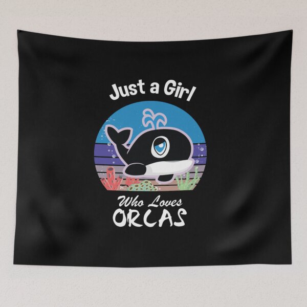 Item preview, Just A Girl Who Loves Orcas Killer Whales Sea Ocean designed and sold by JoyceBova.