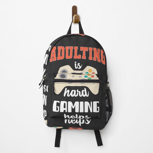 Item preview, Adulting is hard, Gaming helps designed and sold by notasimp.