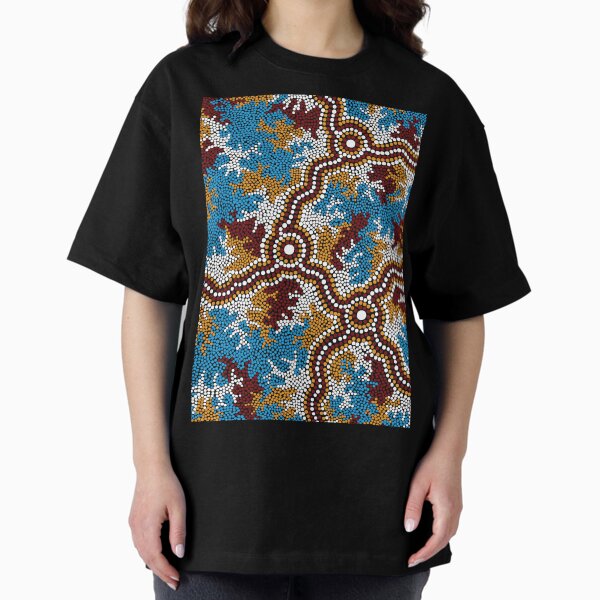 Vista previa del artículo con la obra «Arte aborigen auténtico - Wetland Dreaming», diseñado y vendido por HogarthArts.