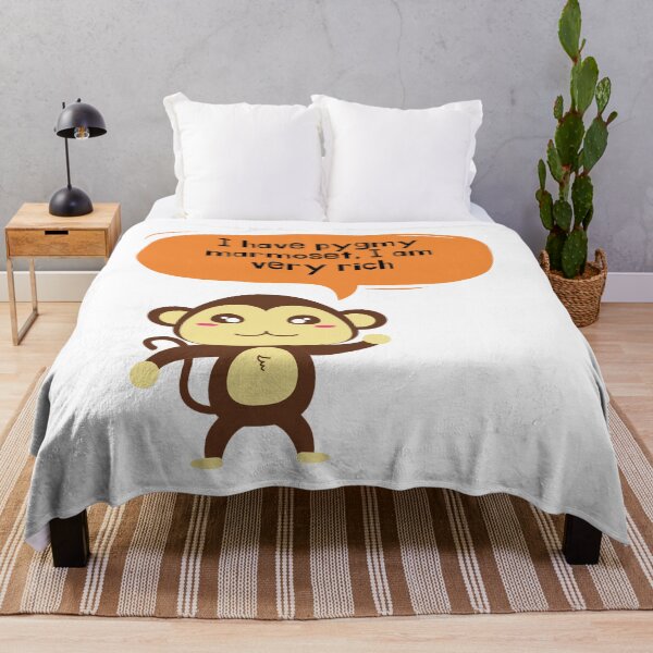 Item preview, 3d Cartoon Monkey Face I Have Pygmy Marmoset I Am Very Rich designed and sold by wodra.