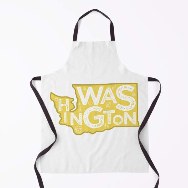 Item preview, Washington Map Typography Gold designed and sold by HelloGentry.