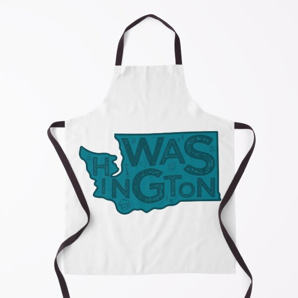 Item preview, Washington Map Typography Navy designed and sold by HelloGentry.