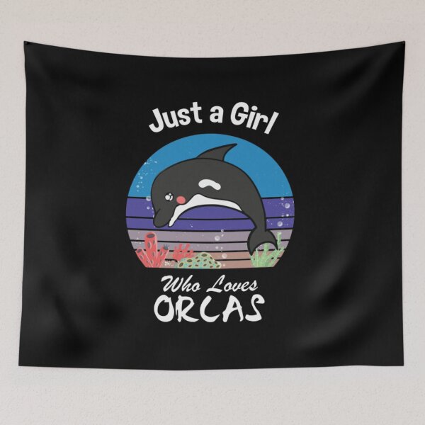Item preview, Just A Girl Who Loves Orcas Killer designed and sold by JoyceBova.