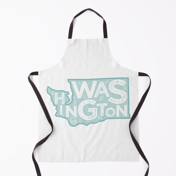 Item preview, Washington Map Typography Blue designed and sold by HelloGentry.