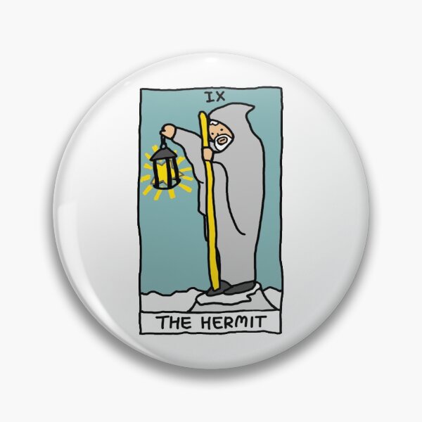 Item preview, The Hermit Tarot Card Design designed and sold by Yuza Art.
